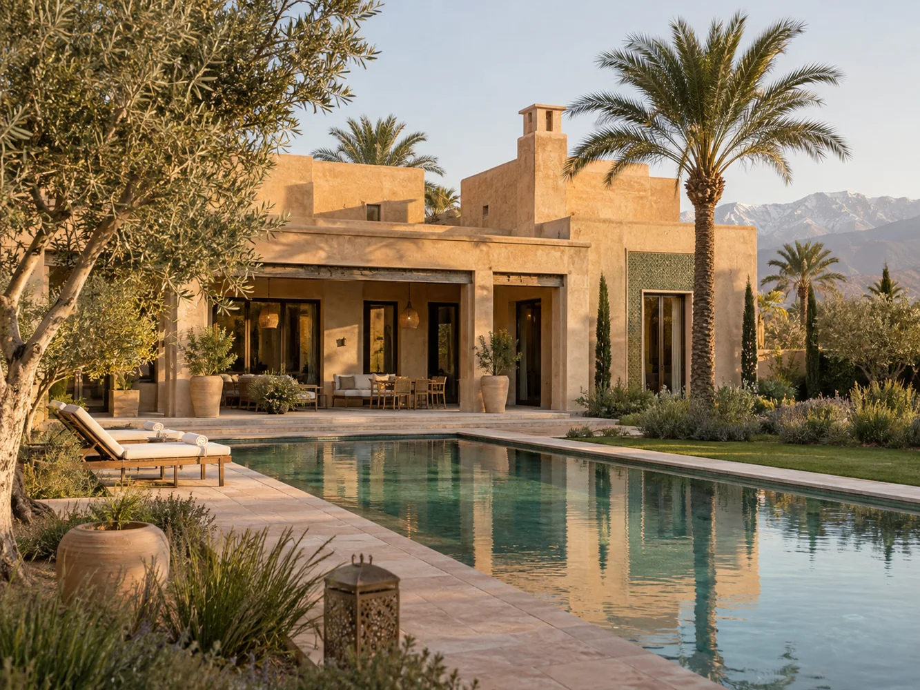 Villa contemporaine d’inspiration marocaine