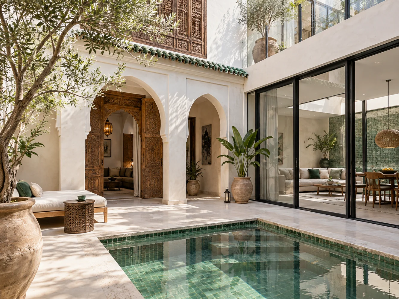 Maison marocaine transformée et rénovée